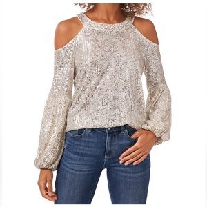 CeCe sequin blouse